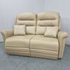 Ex Display G Plan High-Back Beige Full Leather 2 Seater Sofa - Image 3