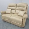 Ex Display G Plan High-Back Beige Full Leather 2 Seater Sofa - Image 4