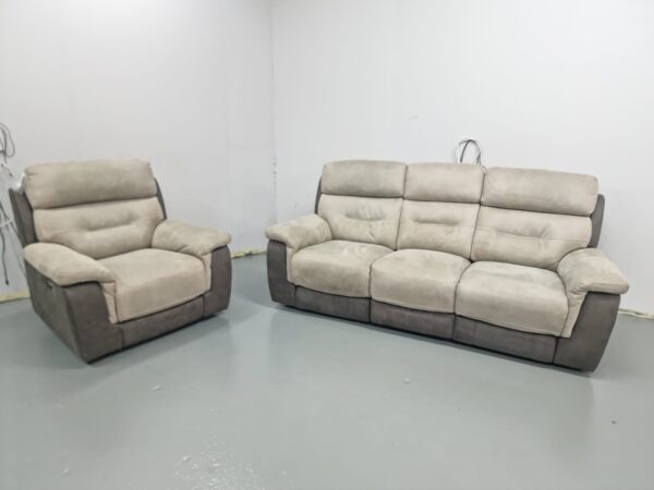 Dfs 3 and 1 Seater Recliner Sofa and Chair