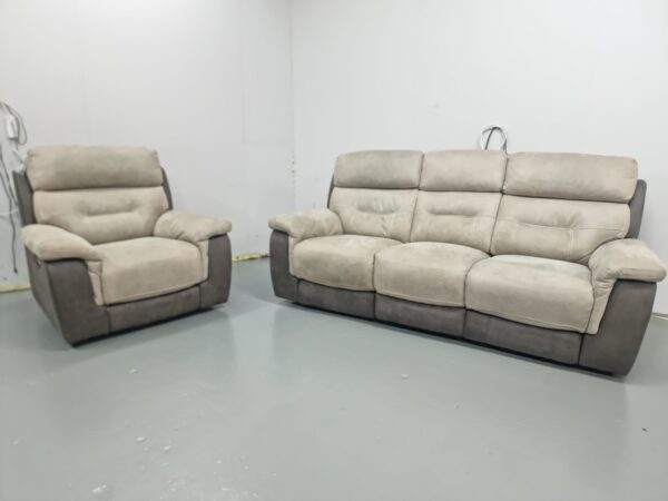 Dfs 3 and 1 Seater Recliner Sofa and Chair - Image 3