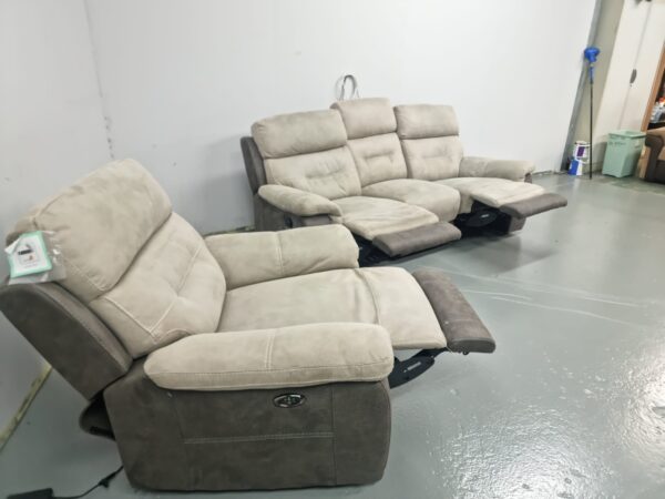 Dfs 3 and 1 Seater Recliner Sofa and Chair - Image 6