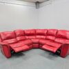 Lazyboy Red Leather Electric Recliner Corner Sofa - Image 6