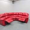 Lazyboy Red Leather Electric Recliner Corner Sofa - Image 5
