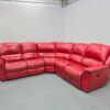 Lazyboy Red Leather Electric Recliner Corner Sofa - Image 4