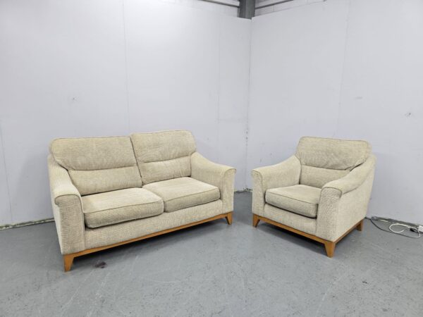 Parker Knoll Fabric 2 and 1 Seater Sofa and Chair