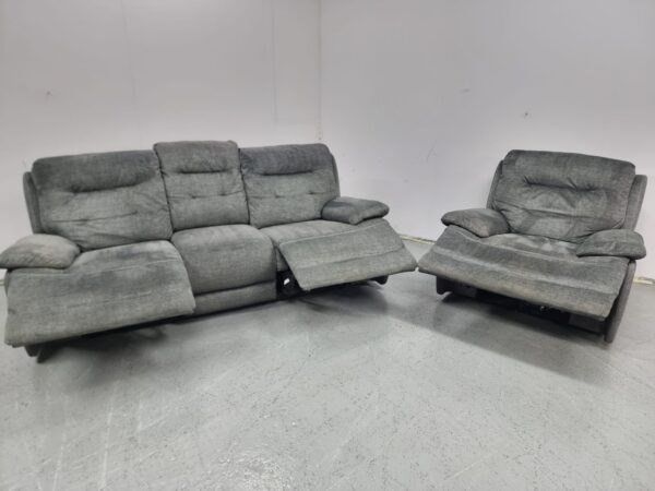Oak Furniture Samson 3 and 1 Seater Electric Recliner Sofa and Chair with USB - Image 6
