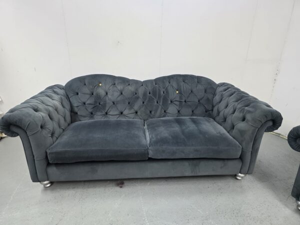 Dfs Windsor Suede 4 and 1 Seater Sofa and Chair - Image 6