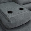 Alva Grey Fabric 3 and 2 Seater Electric Recliner Sofas with Cup Holders and USB - Image 6
