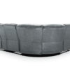 Canterbury Grey Leather Recliner Corner Sofa with Cup Holders and USB - Image 2