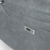 Canterbury Grey Leather Recliner Corner Sofa with Cup Holders and USB - Image 5