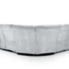 Canterbury Grey Fabric Recliner Corner Sofa with Cup Holders and USB - Image 2