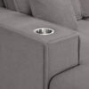 Milan Grey Fabric Corner Sofabed - Image 5
