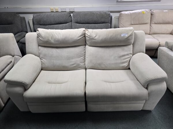 Scs 3 and 1 Seater Recliner Sofa and Chair with Footstool - Image 2