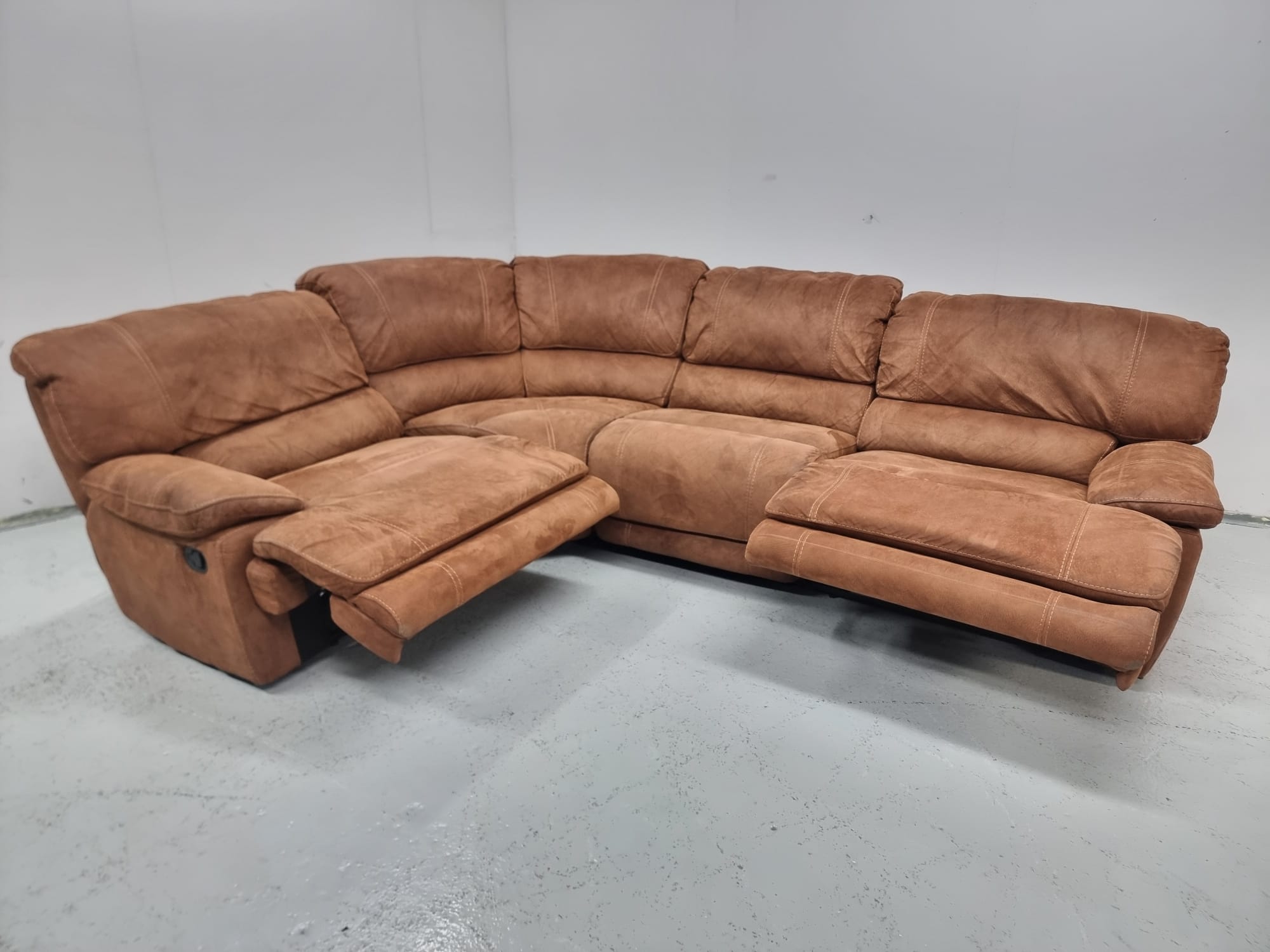 Harveys leather corner sofa discount