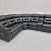Brand New Canterbury Black Leather Electric Recliner Corner Sofa with Cup Holders and USB - Image 3
