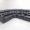 Brand New Canterbury Black Leather Electric Recliner Corner Sofa with Cup Holders and USB - Image 4