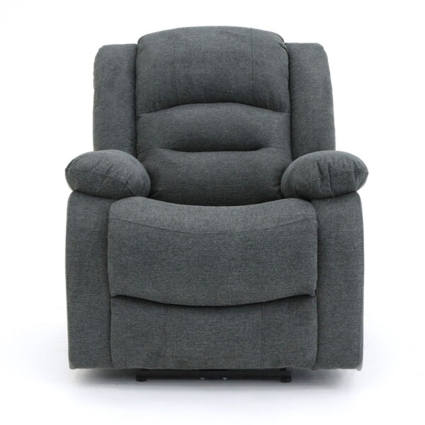 Alva Grey Fabric Electric Recliner Chair with USB - Image 2