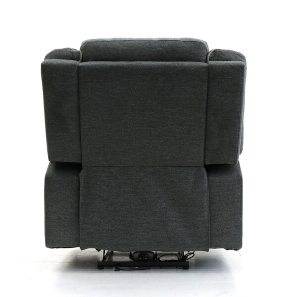 Alva Grey Fabric Electric Recliner Chair with USB - Image 4