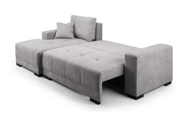Cimiano Grey Fabric Left Hand Facing Corner Sofabed - Image 3