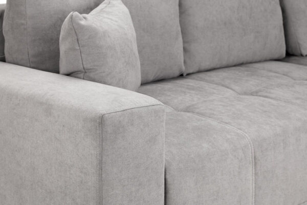 Cimiano Grey Fabric Left Hand Facing Corner Sofabed - Image 5