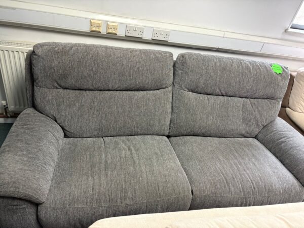 Dfs Grey Fabric 3 Seater Manual Recliner Sofa - Image 3