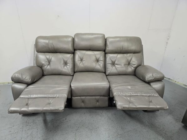 Cody Leather 3 Piece Suite Manual Recliner Sofas and Chair - Image 7