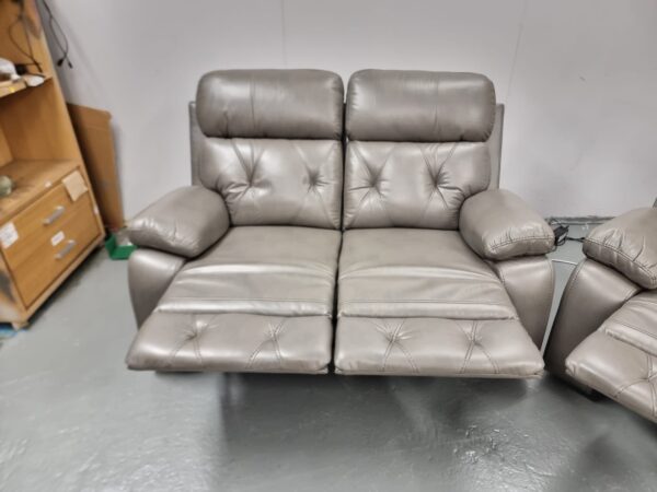 Cody Leather 2 Seater Manual Recliner Sofa - Image 3