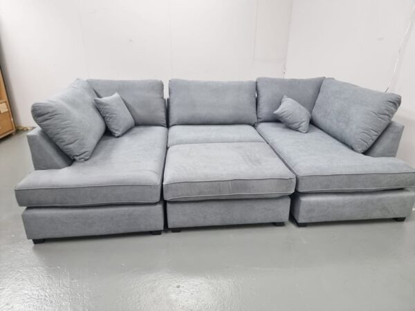 Carnaby Grey U Shape Corner Sofa - Image 5