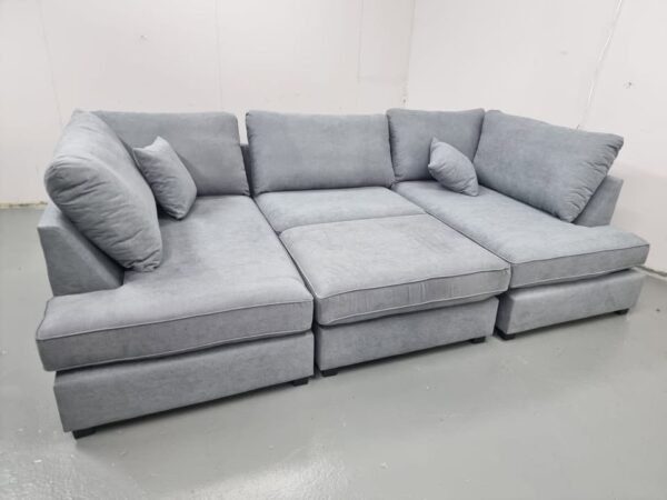 Carnaby Grey U Shape Corner Sofa - Image 6