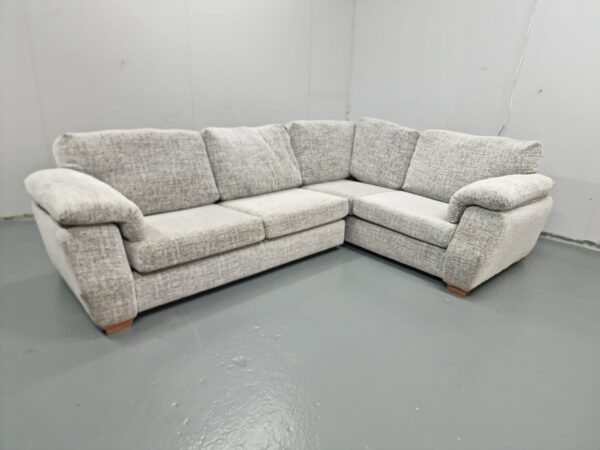 Ex Display Scs Light Grey Fabric Corner Sofa - Image 2