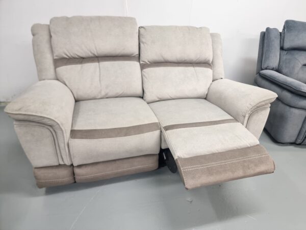 Brand New Scs Fortuna Beige 2 Seater Manual Recliner Sofa - Image 3