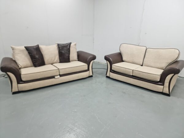 Scs Piper Fabric 3 and 2 Seater Sofas - Image 2