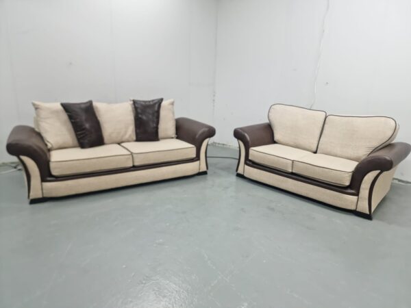 Scs Piper Fabric 3 and 2 Seater Sofas - Image 3