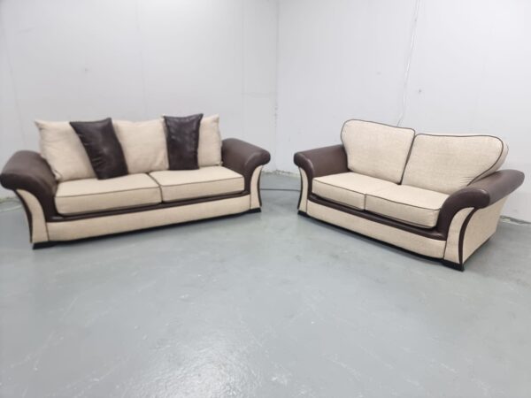 Scs Piper Fabric 3 and 2 Seater Sofas - Image 4