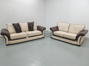 Scs Piper Fabric 3 and 2 Seater Sofas