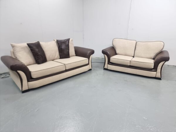 Scs Piper Fabric 3 and 2 Seater Sofas - Image 5