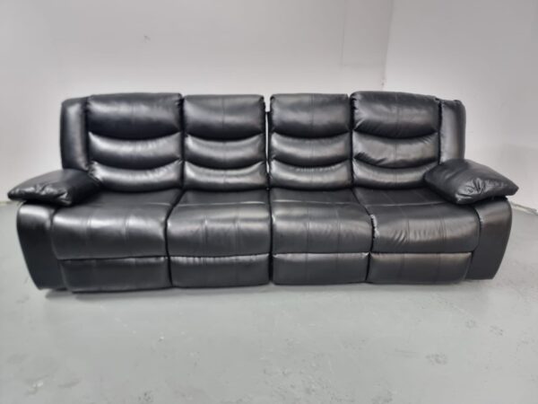 Leather 4 Seater Recliner Sofa