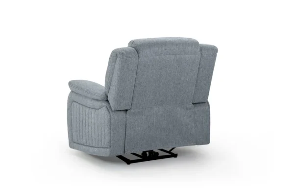 Linden Grey Fabric Electric Recliner Chair with USB - Image 2