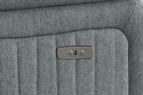 Linden Grey Fabric Electric Recliner Chair with USB - Image 4