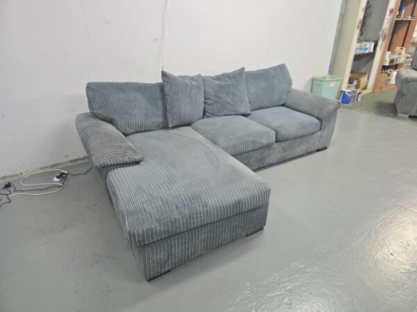 Corded Grey Right Hand Chaise - Image 2