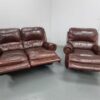 Sofology Heritage Leather 2 and 1 Seat Manual Recliner Sofa and Electric Recliner Chair - Image 5