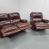 Sofology Heritage Leather 2 and 1 Seat Manual Recliner Sofa and Electric Recliner Chair - Image 6