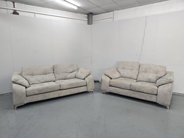 Sofology Suede 3 and 2 Seater Sofas