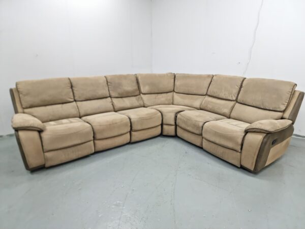 Sofology Suede Manual Recliner Modular Corner Sofa - Image 2