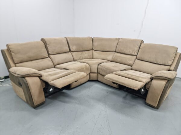 Sofology Suede Manual Recliner Modular Corner Sofa - Image 4