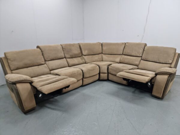 Sofology Suede Manual Recliner Modular Corner Sofa - Image 5