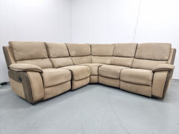 Sofology Suede Manual Recliner Modular Corner Sofa - Image 3