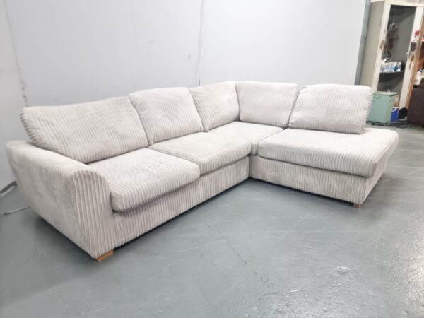 Dfs Cream Corded Corner Sofa - Image 2