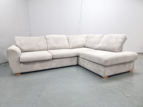 Dfs Cream Corded Corner Sofa - Image 5
