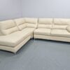 Sofology Cream Full Leather L Shape Corner Sofa - Image 2